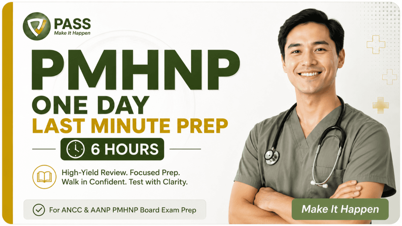PMHNP One-Day Last Minute Prep Intensive — July 15, 2026