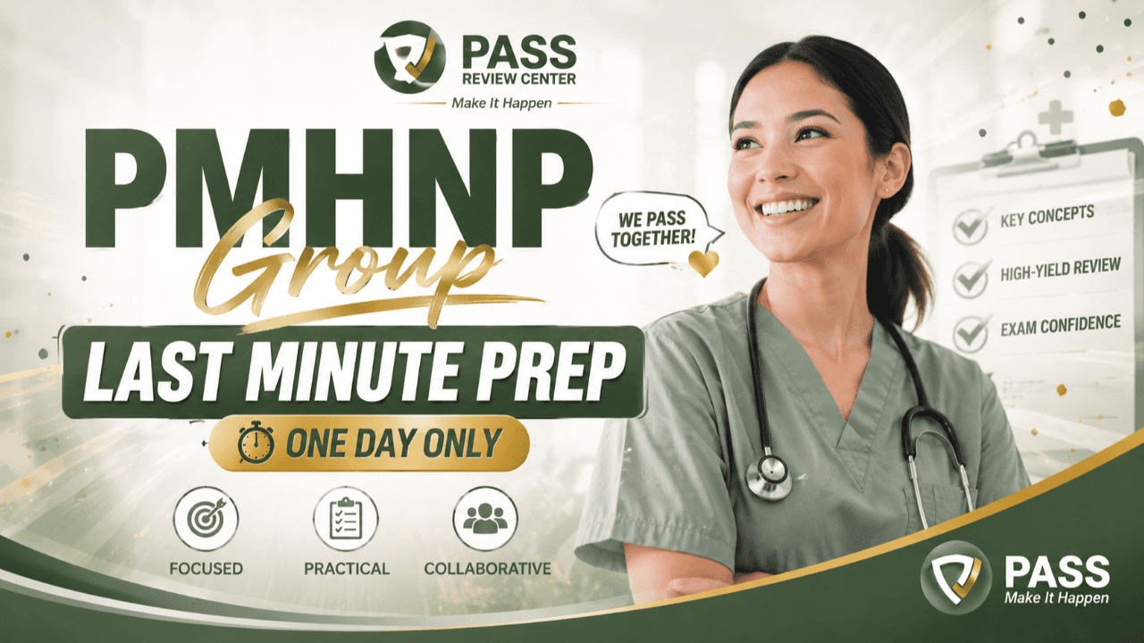 PMHNP Live Master Class · August 25–28 (Evening)
